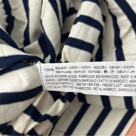 Zara Striped Peplum Top C - Picture 7 of 9